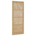 vidaXL Vnútorné dvere 83 x 232 cm Preglejka Prírodná