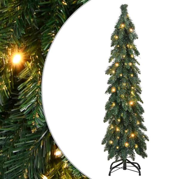 vidaXL Umelý osvetlený vianočný stromček s 60 LED 120 cm