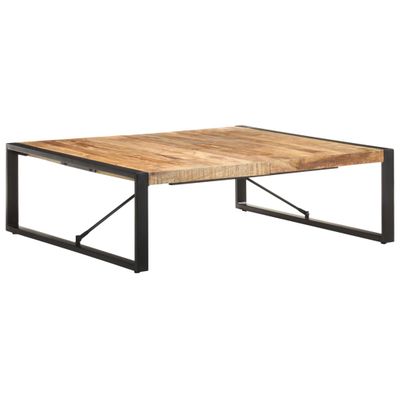 vidaXL Konferenčný stolík 120x120x40 cm, surové mangové drevo