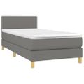 vidaXL Boxspring posteľ s matracom tmavosivá 90x190 cm látka