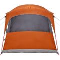 vidaXL Rodinný stan so strechou Oranžová a oranžová 435 x 255 x 216 cm