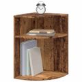 vidaXL Koncový stôl Staré drevo 39,7 x 39,7 x 60 cm Kompozitné drevo