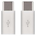 Adaptér USB micro B/F - USB C/M EMOS SM7023, krabička 2 kusy