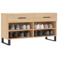 vidaXL Lavička na topánky, dub sonoma 102x35x55 cm, kompozitné drevo