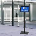 vidaXL Podstavcový plagátový stojan Strieborná a4 Liatina