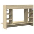 vidaXL Nástenný stolík dub sonoma 105x48x75 cm kompozitné drevo