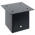 vidaXL podstavce stĺpikov štvorcové 4 ks Antracit 141x141 mm