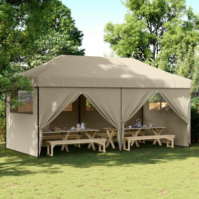 vidaXL Párty stan Sivohnedá 292 x 580 x 315 cm Oxfordská látka