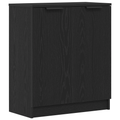 vidaXL Servírovacia skriňa Čierny dub 60 x 30 x 70 cm Kompozitné drevo