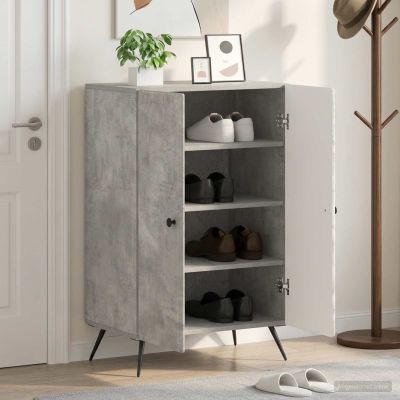 vidaXL Skriňa na topánky BREDA 59,5 x 39,5 x 90 cm Kompozitné drevo