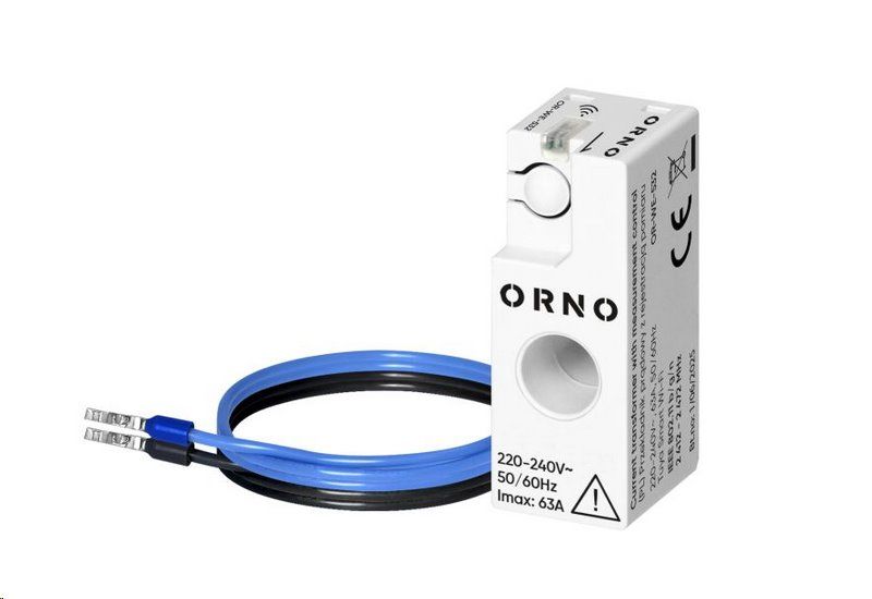 Merací transformátor jednofázový ORNO OR-WE-532 250V/63A, Tuya Smart Wi-Fi