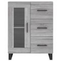 vidaXL Vysoká skrinka sivý dub sonoma 69,5x34x180 cm spracované drevo