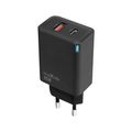 Nabíjačka Maxlife MXTC-09-45AC GaN PD QC 1x USB-C 1x USB 45W čierna
