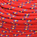 vidaXL Lodné lano červené 6 mm 250 m polypropylén
