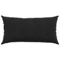 vidaXL Vankúše na pohovku 2 pcs Čierna 80 x 40 cm Kordúrová tkanina