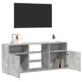 vidaXL TV skrinka s LED svetlami betónovo sivá 120x30x50 cm