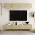 vidaXL TV skrinky 4 ks, dub sonoma 100x30x30 cm, kompozitné drevo
