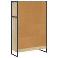 vidaXL Knižnica 80 x 30 x 121 cm Kompozitné drevo Sonoma
