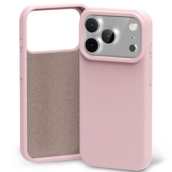 Silikónové puzdro MERCURY pre iPhone 17 Pro / 18 Pro piesková ružová