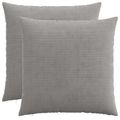 vidaXL Poťah na podložku 2 pcs HEERLEN Svetlosivá 55 x 55 cm manšestr
