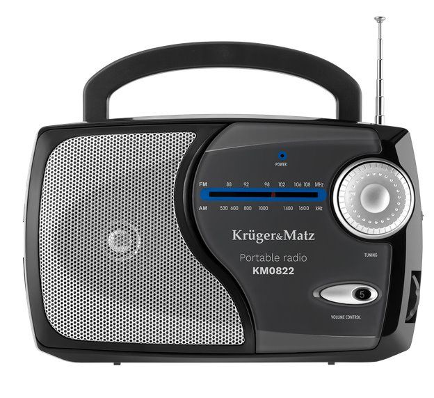 Přenosné rádio AM/FM Kruger&Matz model KM0822, černá Přenosné rádio AM/FM Kruger&Matz model KM0822, černá