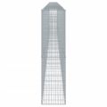 vidaXL Gabiónový kôš s krytom 1200x50x200 cm pozinkované železo