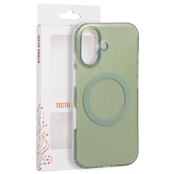 Puzdro Tecto Shield Mistiq Mag pre iPhone 17 6,3" olivové