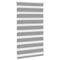 vidaXL Zebrová roleta 50,9x100 cm, šírka látky 46,7 cm, sivá