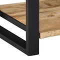 vidaXL Konzolový stolík 100x35x75 cm Masívne hrubé drevo Mango