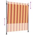 vidaXL Vonkajšia roleta Viacfarebný 200 x 270 cm