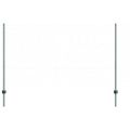 vidaXL Hexagonálny plot s stĺpom 25 x 1,4 m PVC potiahnutá oceľ Zelená