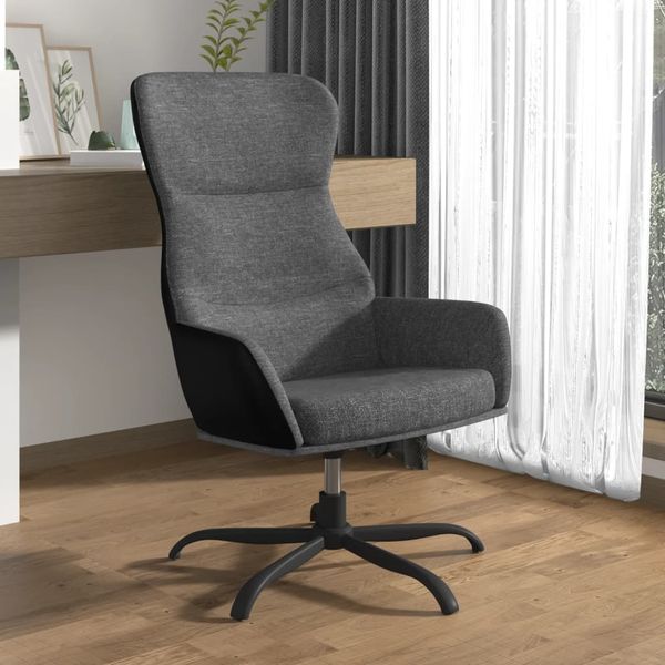vidaXL Relaxačné kreslo bledosivé látkové