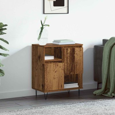 vidaXL Servírovacia skriňa Staré drevo 60 x 35 x 70 cm