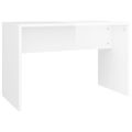 vidaXL Taburetka lesklá biela 70x35x45 cm spracované drevo