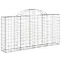 vidaXL Oblúkové gabiónové koše 18 ks 200x30x100/120cm pozinkov. železo