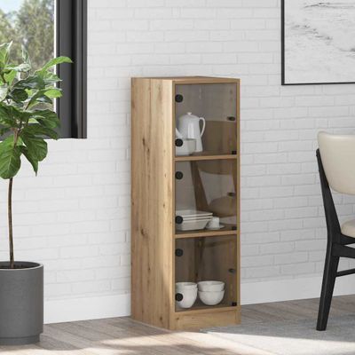 vidaXL Highboard Remeselný dub 35 x 37 x 109 cm Kompozitné drevo