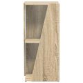 vidaXL Bočná polica 33 x 32 x 70,5 cm Kompozitné drevo Sonoma dub