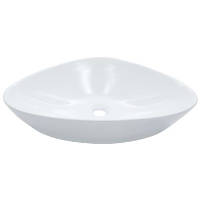 vidaXL Umývadlo 58,5x39x14 cm, keramika, biele