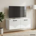 vidaXL Nástenná TV skrinka Biela 78,5 x 31 x 30 cm Kompozitné drevo