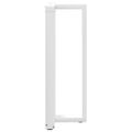 vidaXL Nohy barového stola v tvare T, 2 ks, biele, 40x35x(100-101) cm, oceľové