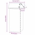 vidaXL Slimáková ohrada 4 ks 13,5 x 13,5 x 25 cm Pozinkovaná oceľ