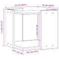 vidaXL Uzavretý box na stelivo dub artisan 53x53x51cm kompozitné drevo