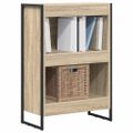 vidaXL Knižnica 60 x 30 x 86,5 cm Kompozitné drevo Sonoma
