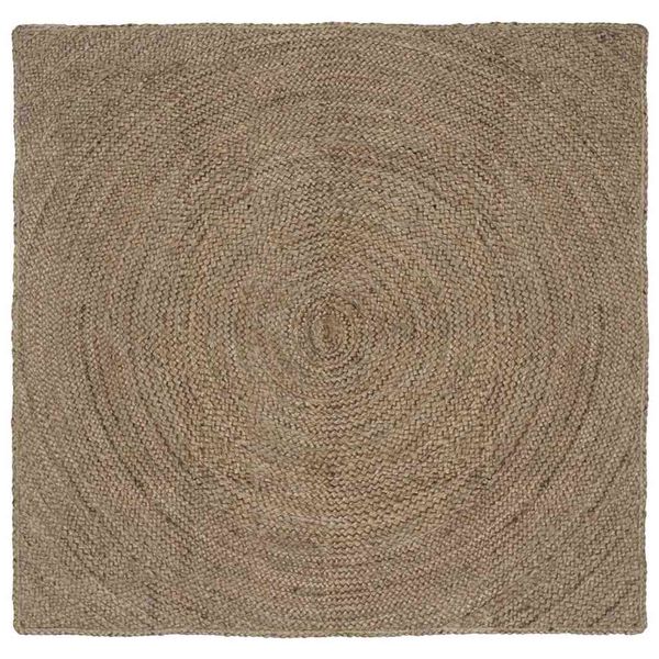 vidaXL Kusové koberce Sivá 120 x 120 cm Juta