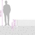 vidaXL Sieťový plot s stĺpom 10 x 0,4 m PVC potiahnutá oceľ Zelená