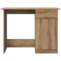 vidaXL Stôl dub artisan 100x50x76 cm kompozitné drevo
