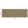 vidaXL Balkónová markíza sivohnedá 120x400 cm HDPE