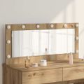 vidaXL Toaletné zrkadlo Remeselný dub 100 x 45 x 18 cm Obdĺžnikový