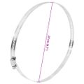 vidaXL Hadicové svorky 6 ks 91-220 mm 304 nerezová oceľ