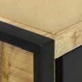vidaXL Lavica do skrine Hnedá 100 x 35 x 50 cm Mangový masív